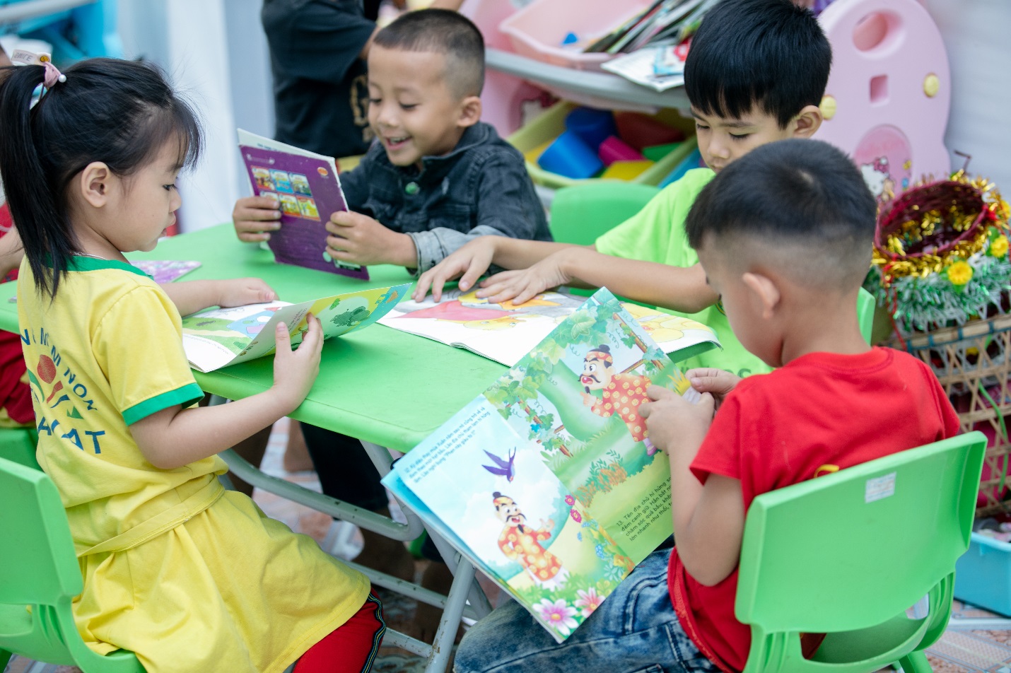 Thông báo việc cho trẻ mầm non được trở lại trường học trực tiếp